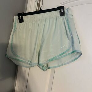 mint green Nike shorts size L